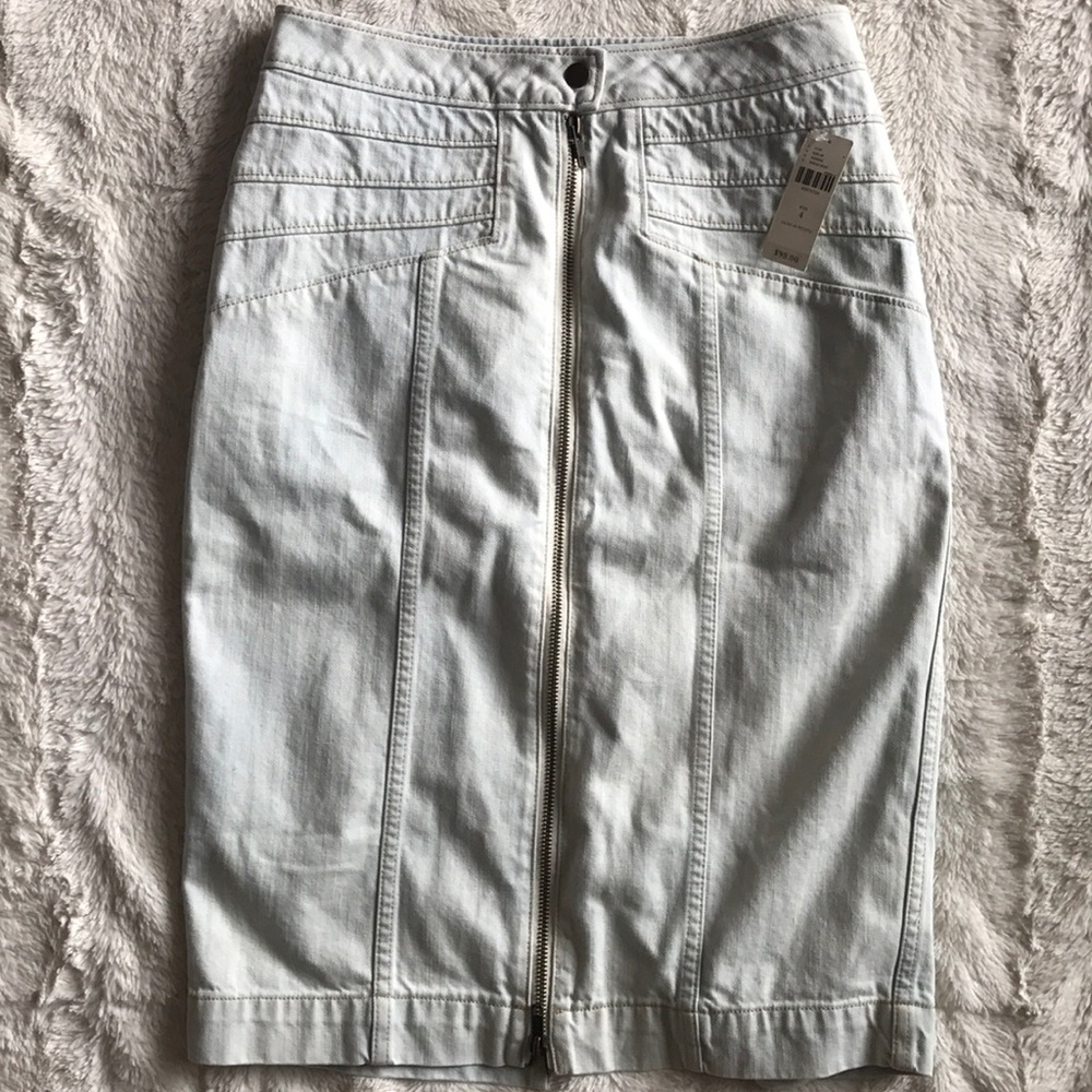 Anthropologie Knee length denim skirt